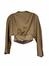 Load image into Gallery viewer, Zara Size Small Bronze Pre-Owned Blouse- Ladies
