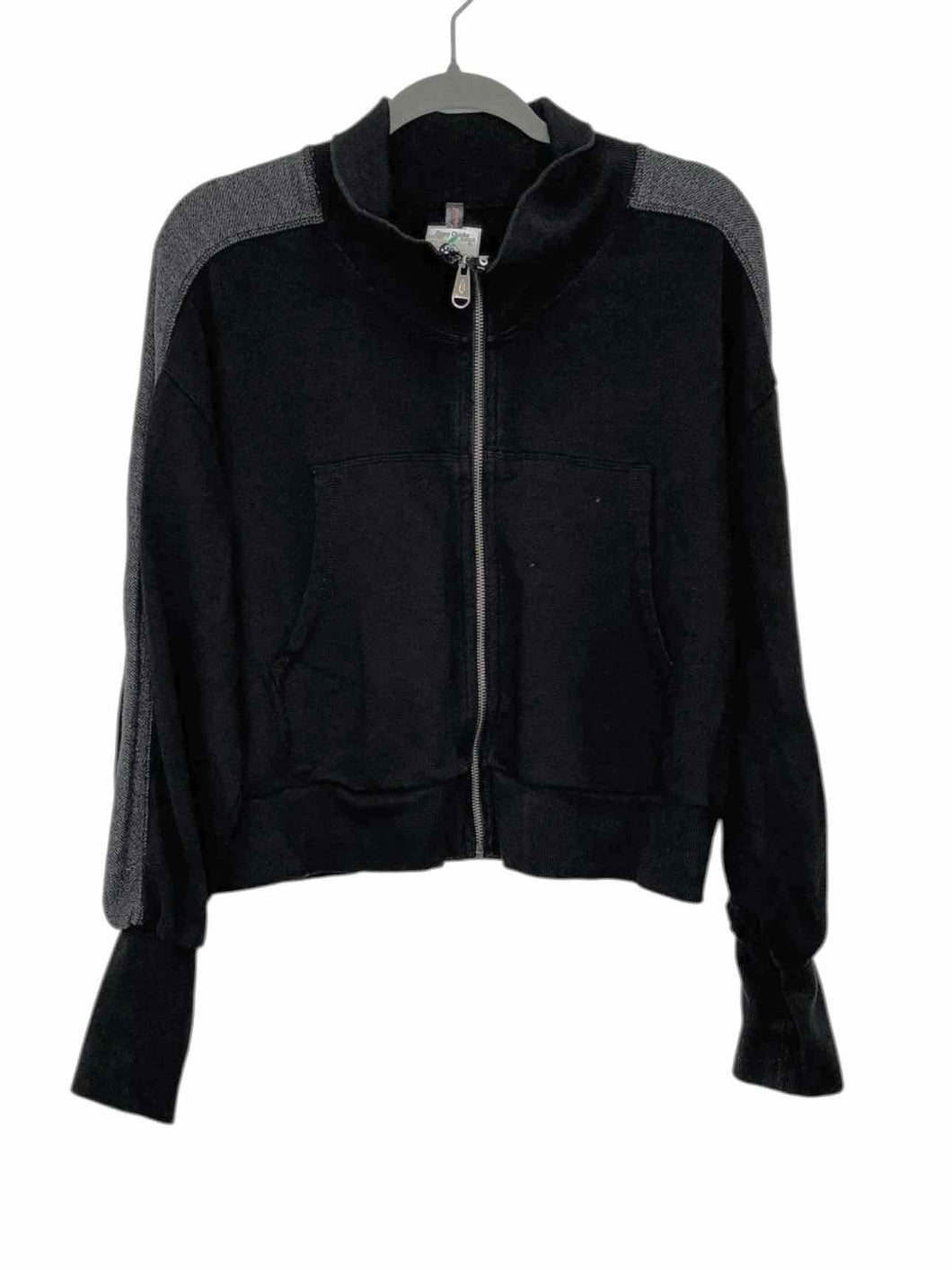 Free People Size Small Black Pre-Owned Jacket- Ladies