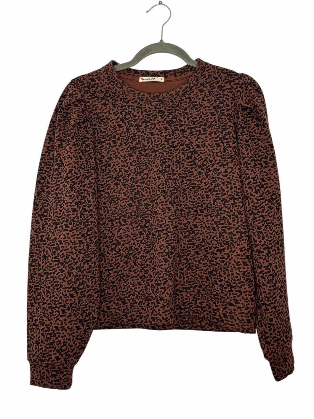 Marine Layer Size Small Animal Print Pre-Owned Sweatshirt- Ladies