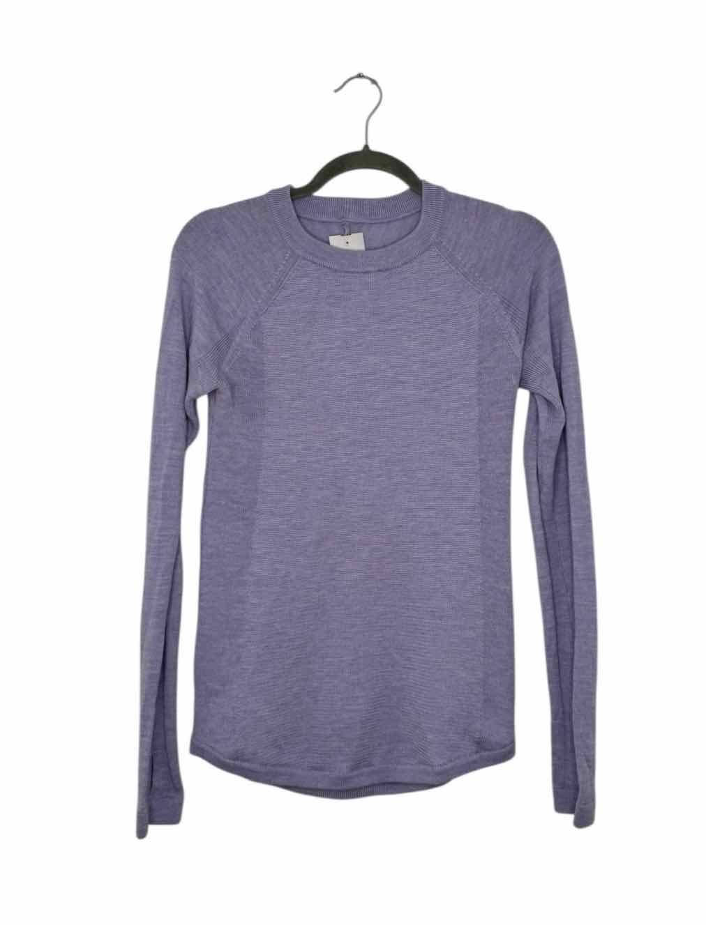 Lululemon Size Small Lilac Pre-Owned Sweater- Ladies