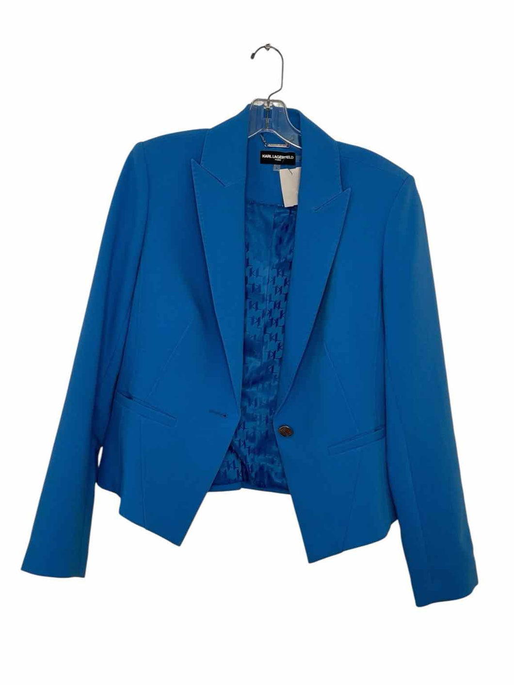 Karl Lagerfeld Size 6 Blue Pre-Owned Blazer/Indoor Jacket- Ladies