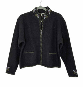 Alps Size Large Black Pre-Owned Sweater- Ladies