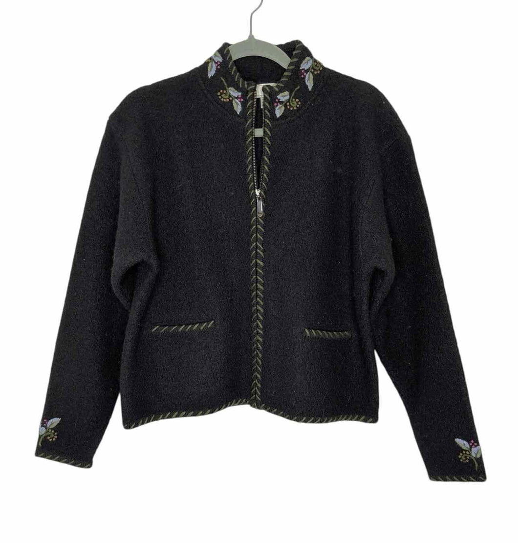 Alps Size Large Black Pre-Owned Sweater- Ladies
