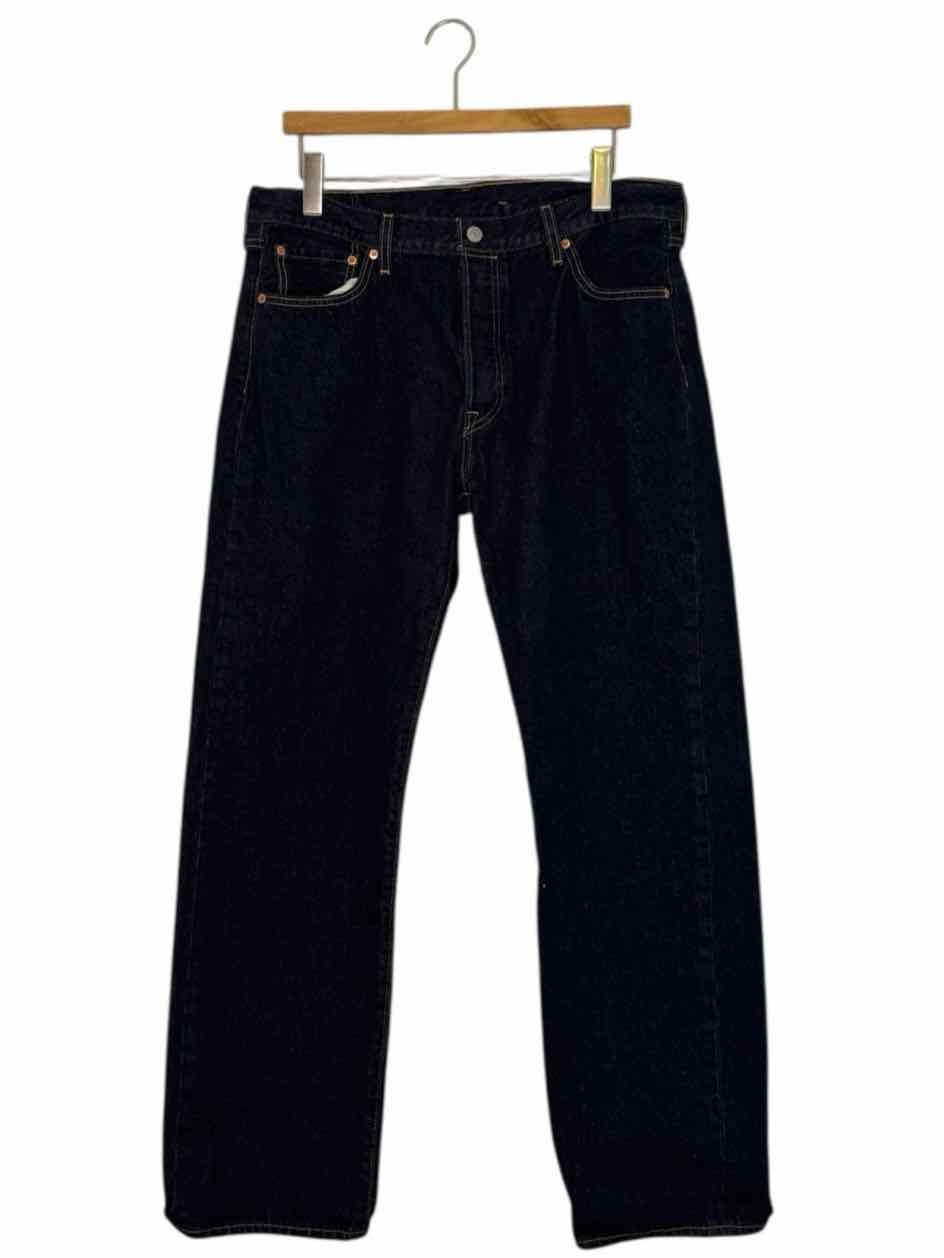Levis Size 35 30 Dark Denim Pre-Owned Jeans- Mens