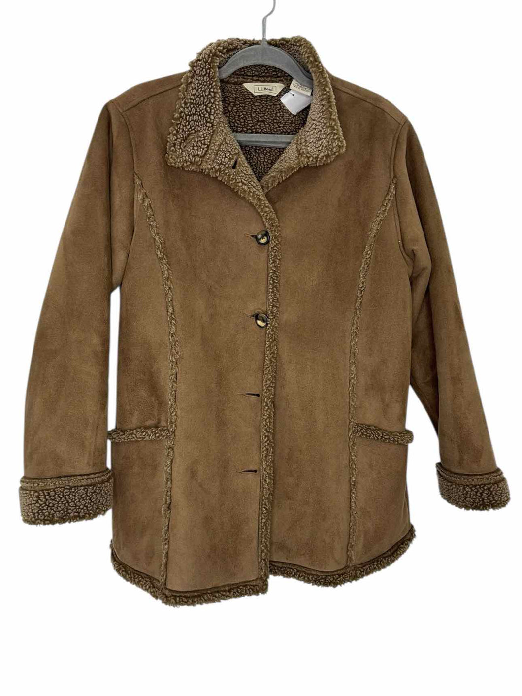 LL Bean Size Medium Brown Pre-Owned Coat- Ladies