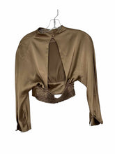 Load image into Gallery viewer, Zara Size Small Bronze Pre-Owned Blouse- Ladies
