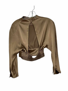 Zara Size Small Bronze Pre-Owned Blouse- Ladies