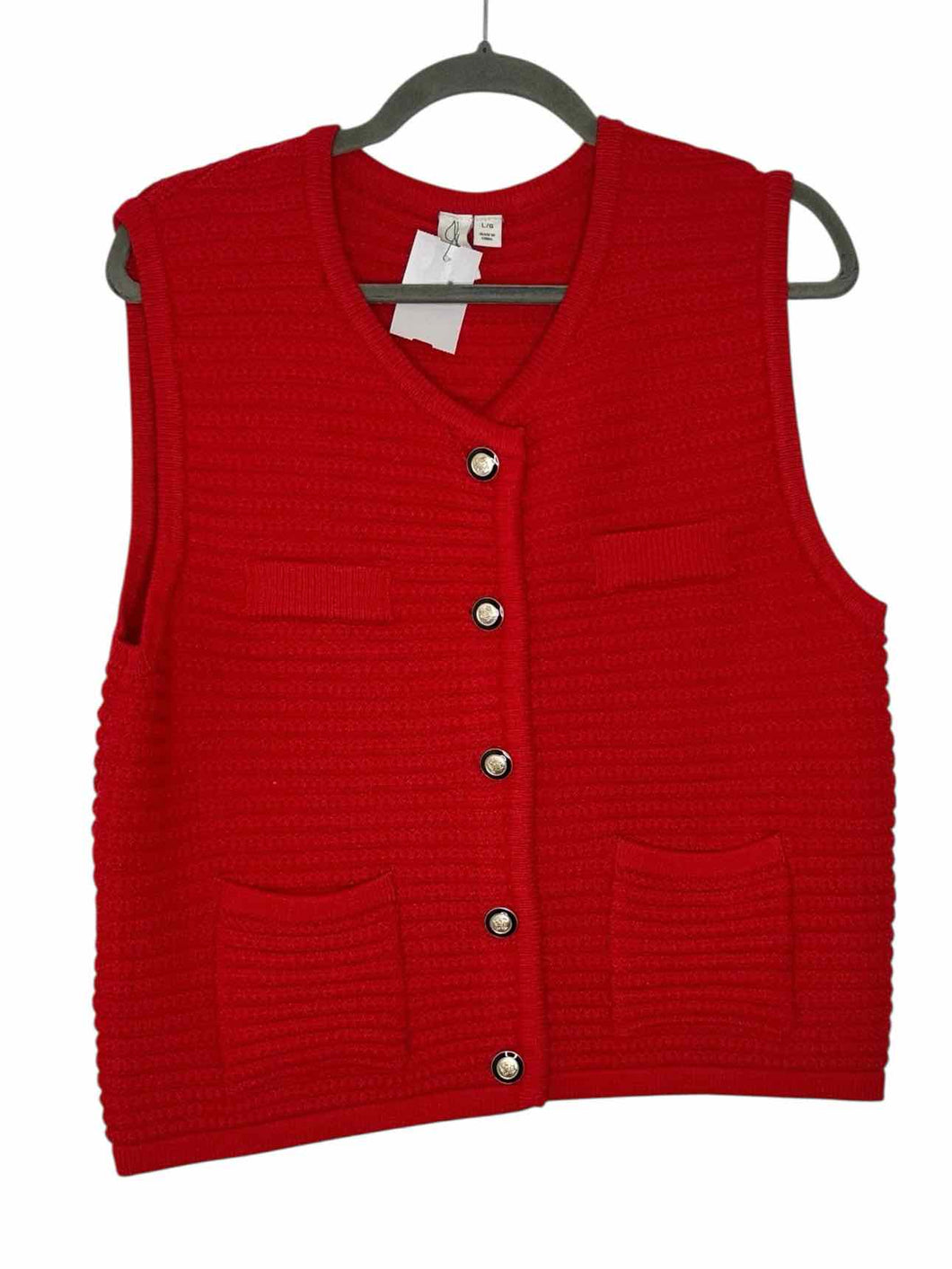 Joie Size Large Red Pre-Owned Sweater- Ladies