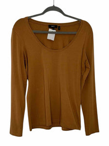 Theory Size Large Tan Pre-Owned T-Shirt- Ladies