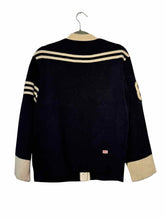 Load image into Gallery viewer, Sea NY Size Medium Navy Print Pre-Owned Sweater- Ladies
