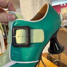 Load image into Gallery viewer, John Fluevog Size 10 Green Pre-Owned Heels Shoes- Ladies
