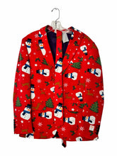 Load image into Gallery viewer, Size L Red Print Pre-Owned Blazer/Indoor Jacket- Mens

