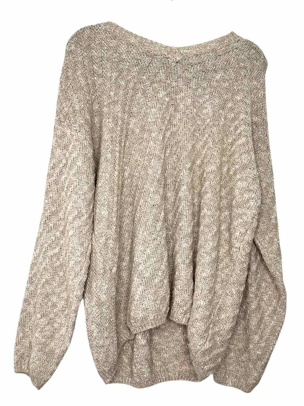 Size X-Large Beige Pre-Owned Sweater- Ladies