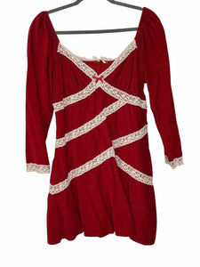 Free People Size M Red Pre-Owned Dress- Ladies