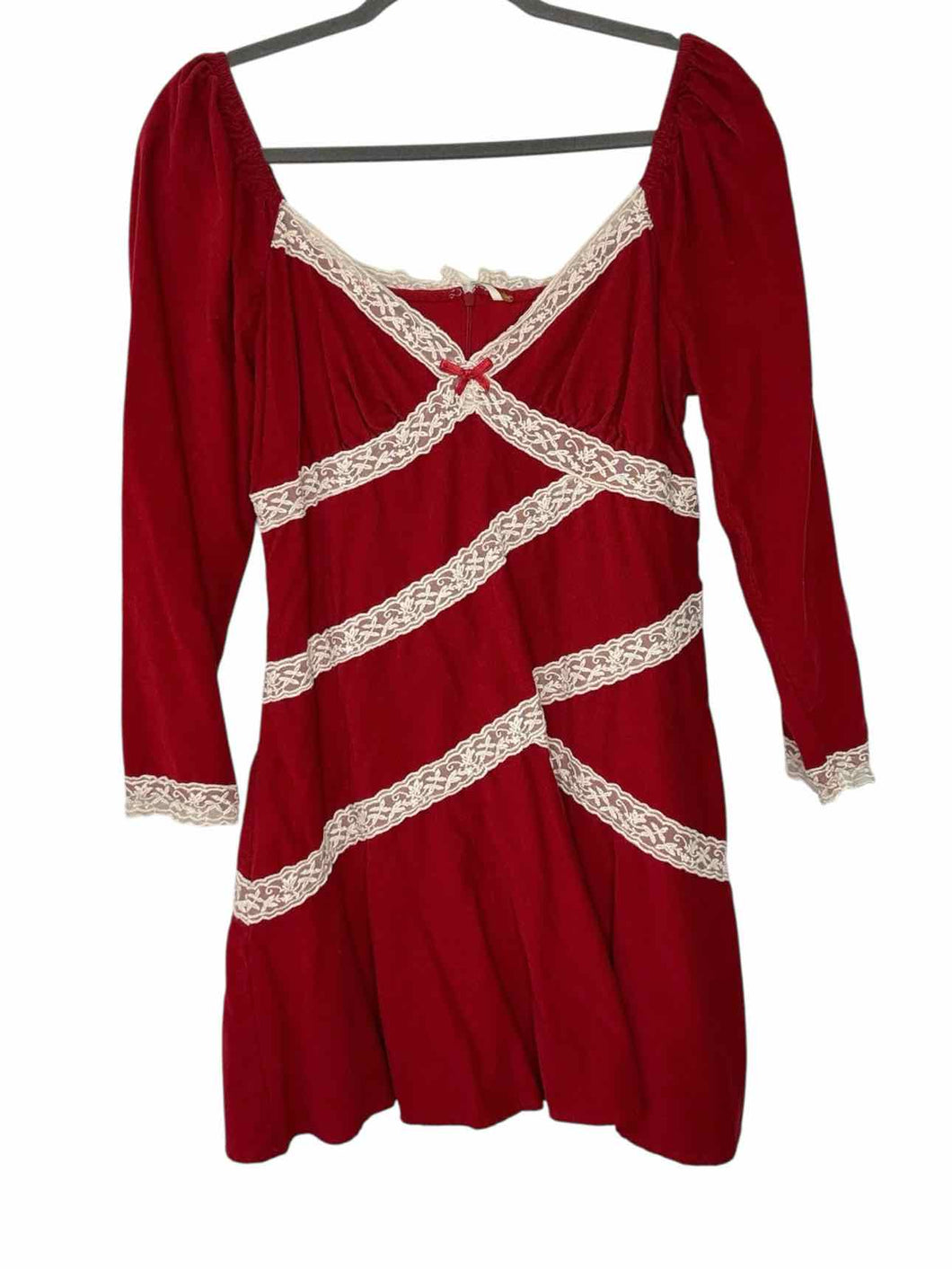 Free People Size M Red Pre-Owned Dress- Ladies