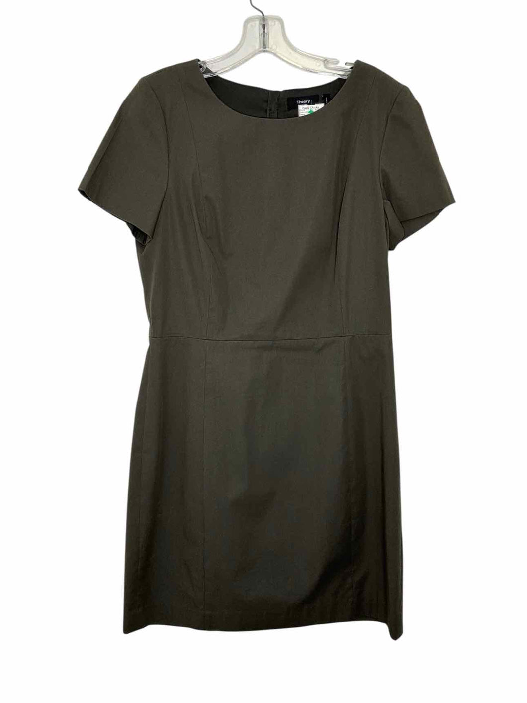 Theory Size 10 Army Green Pre-Owned Dress- Ladies