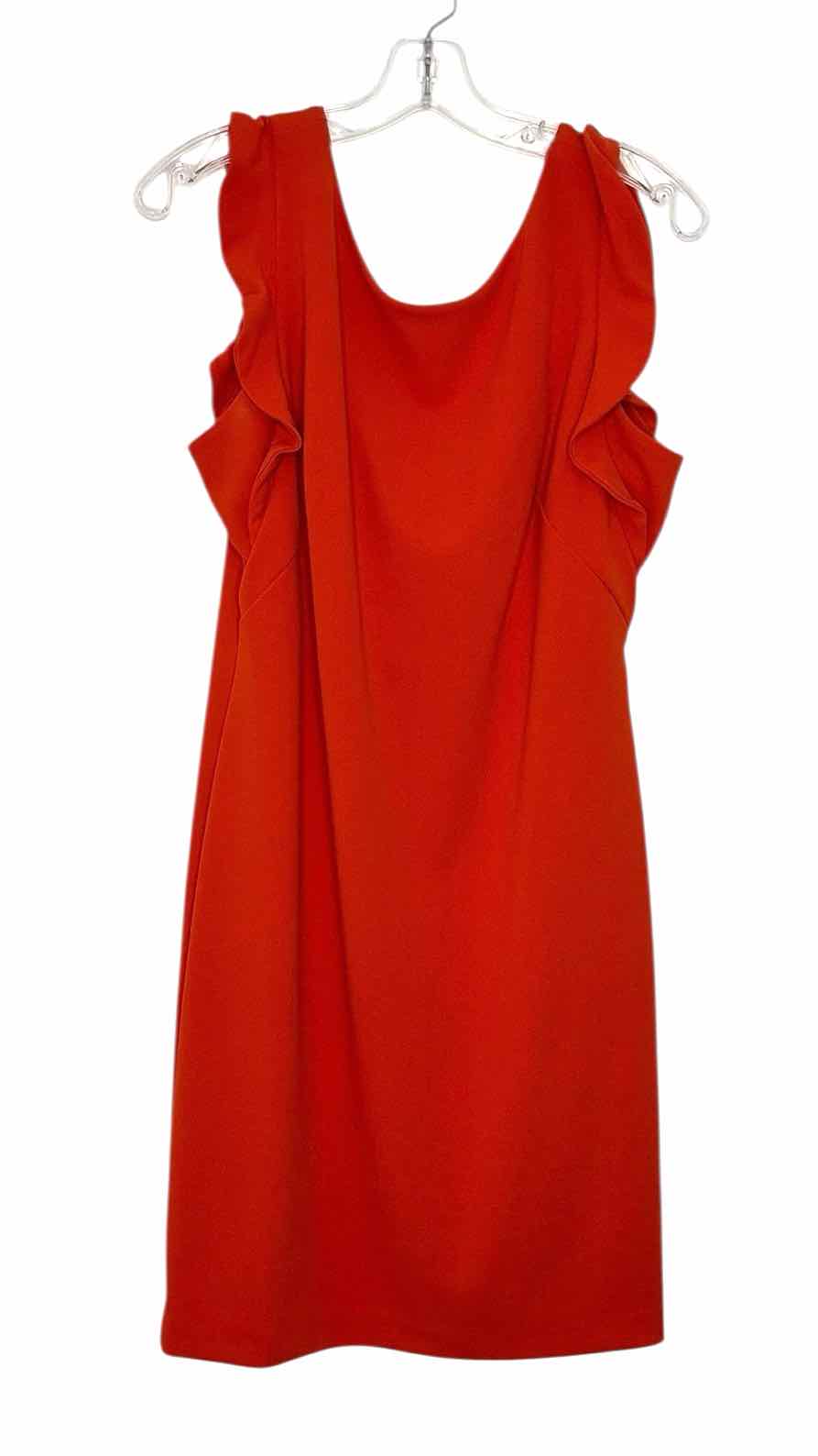 Calvin Klein Size 14 Orange Pre-Owned Dress- Ladies