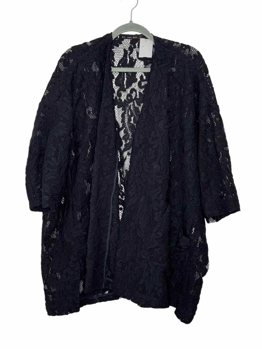 Zara Size Medium Black Pre-Owned Blazer/Indoor Jacket- Ladies