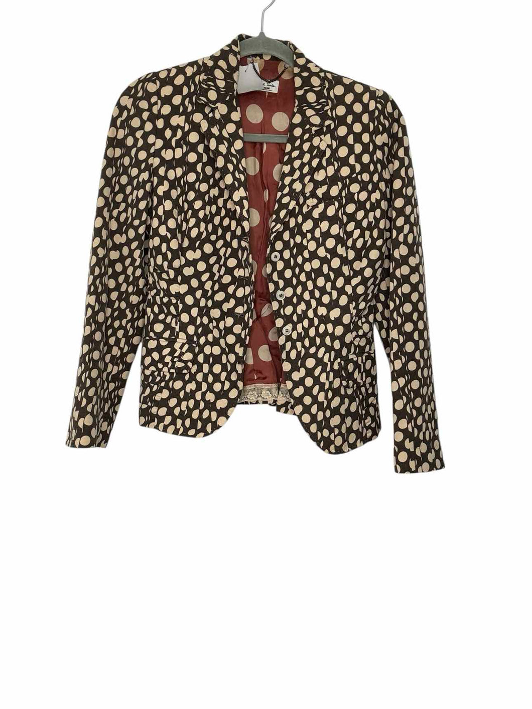 Paul Smith Size 6 Grey Print Pre-Owned Blazer/Indoor Jacket- Ladies