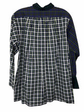 Load image into Gallery viewer, Size Medium Navy Plaid Pre-Owned Shirt- Ladies
