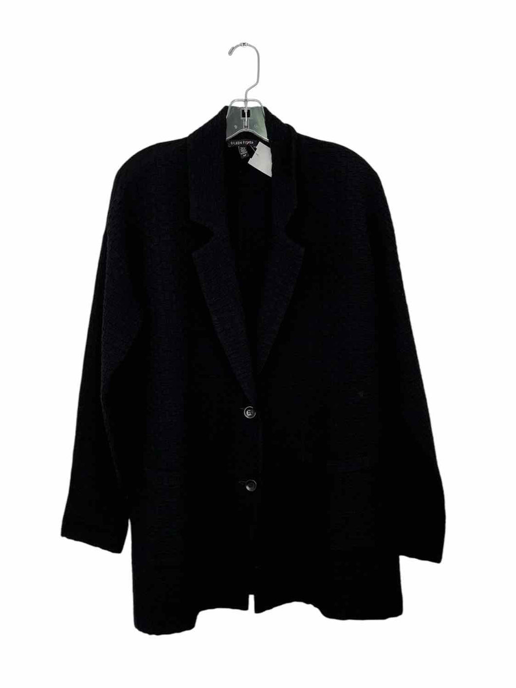 Eileen Fisher Size Small Black Pre-Owned Blazer/Indoor Jacket- Ladies