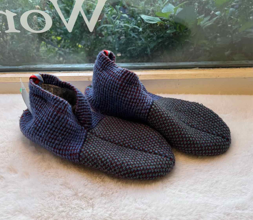 Bombas Size Large Blue Slipper Pre-Owned Shoes- Ladies