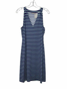 Ellie Kai Size 6 Navy Stripe Pre-Owned Dress- Ladies