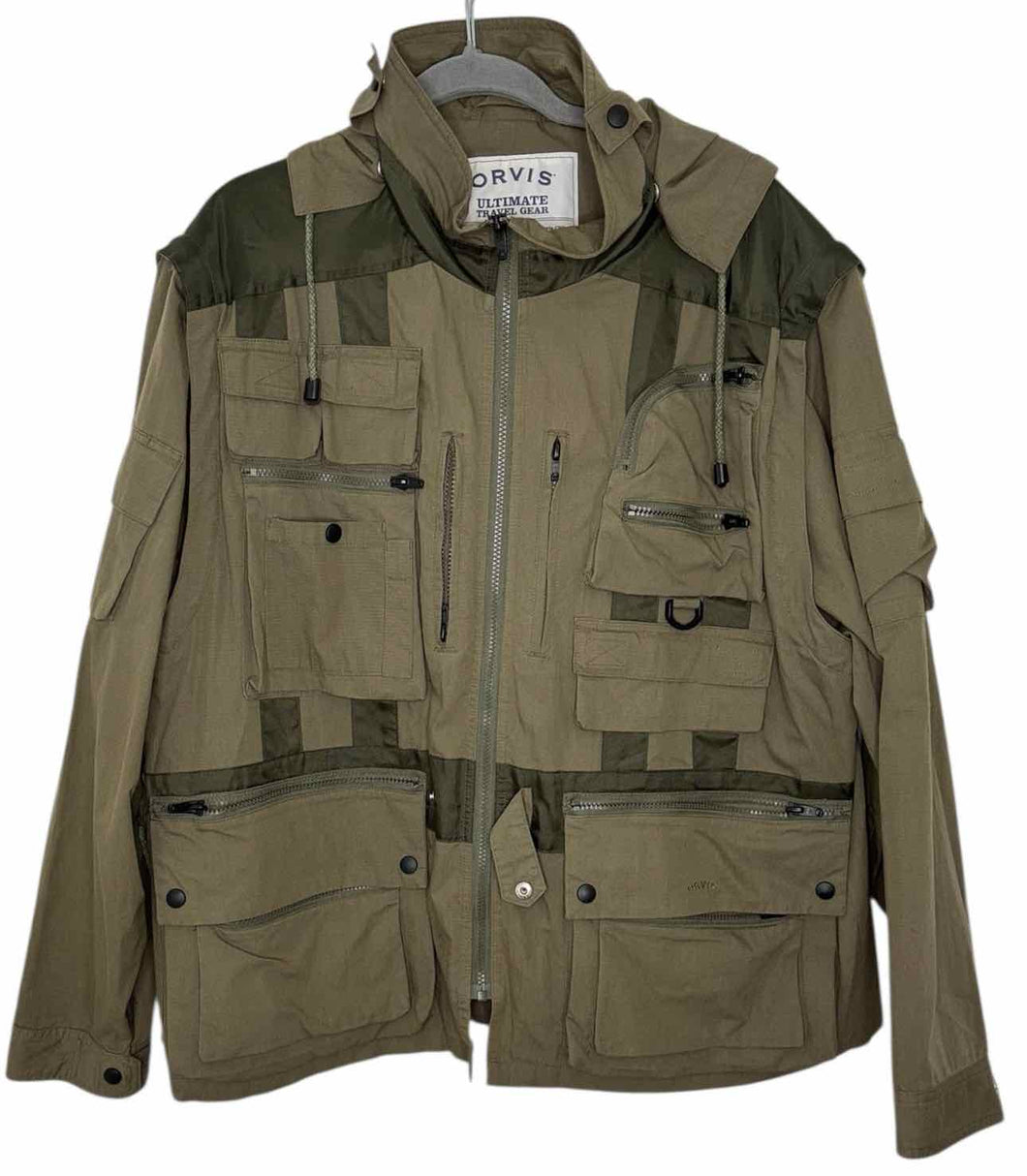 Orvis Size XL Army Green Pre-Owned Jacket- Mens
