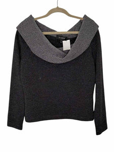St John Size Medium Metallic Pre-Owned Sweater- Ladies