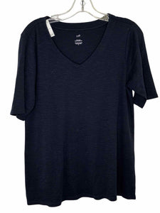 J Jill Size Medium Navy Pre-Owned T-Shirt- Ladies