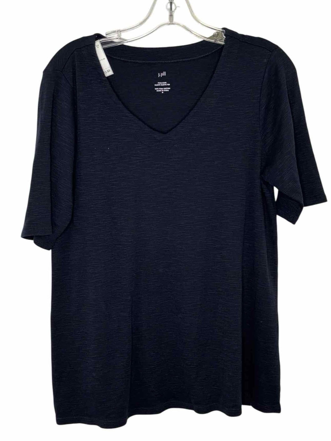 J Jill Size Medium Navy Pre-Owned T-Shirt- Ladies