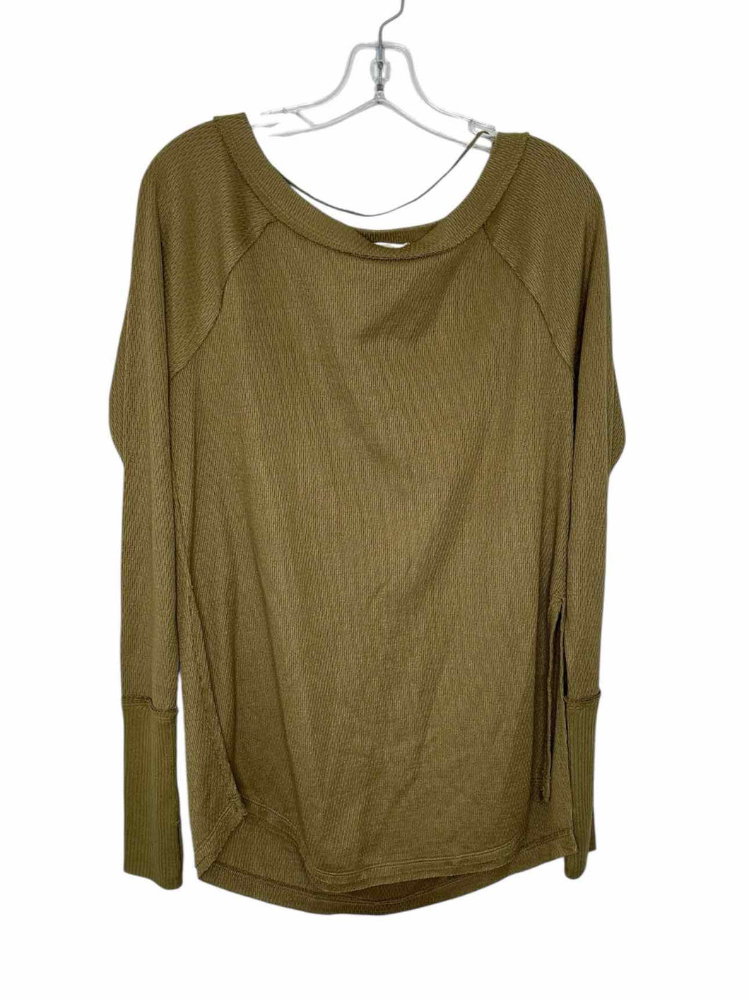 Free People Size X- Small Olive Pre-Owned Top- Ladies