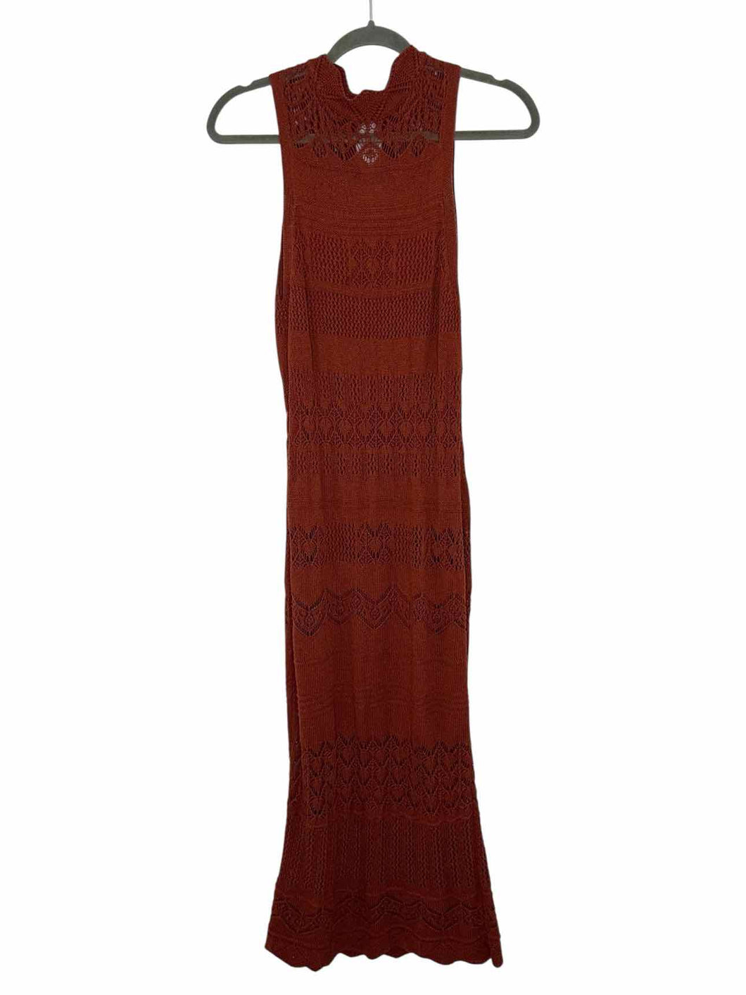Anthropologie Size Small Rust Pre-Owned Dress- Ladies