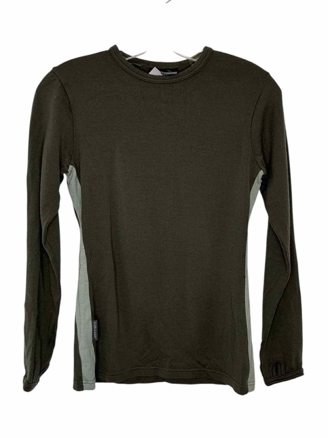 Icebreaker Size X- Small Olive Pre-Owned Top- Ladies