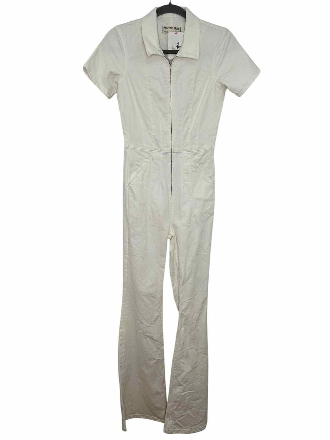 Free People Size X- Small White New w/ Tags Jumpsuit- Ladies