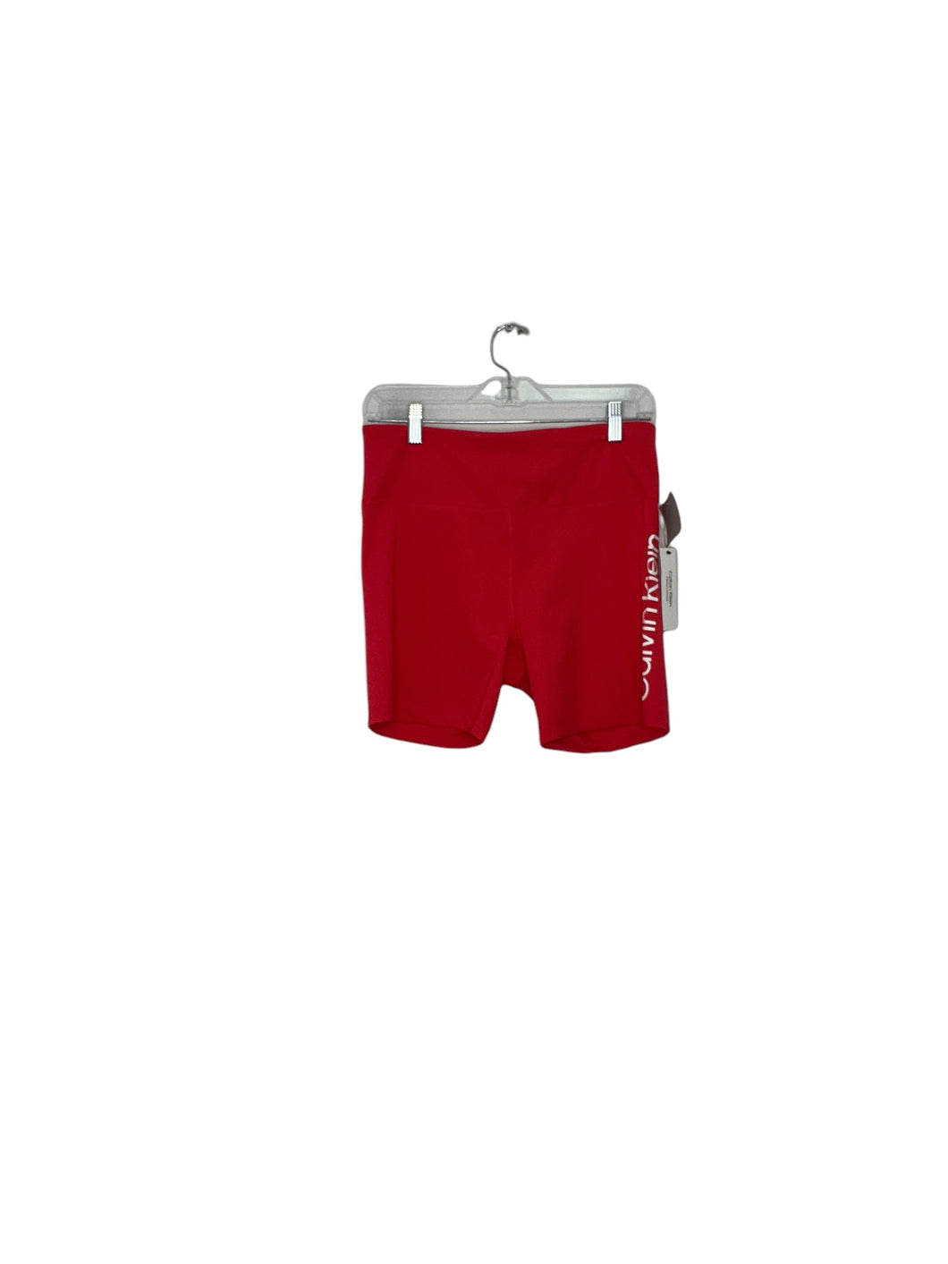Calvin Klein Size Large Neon Red Shorts- Ladies
