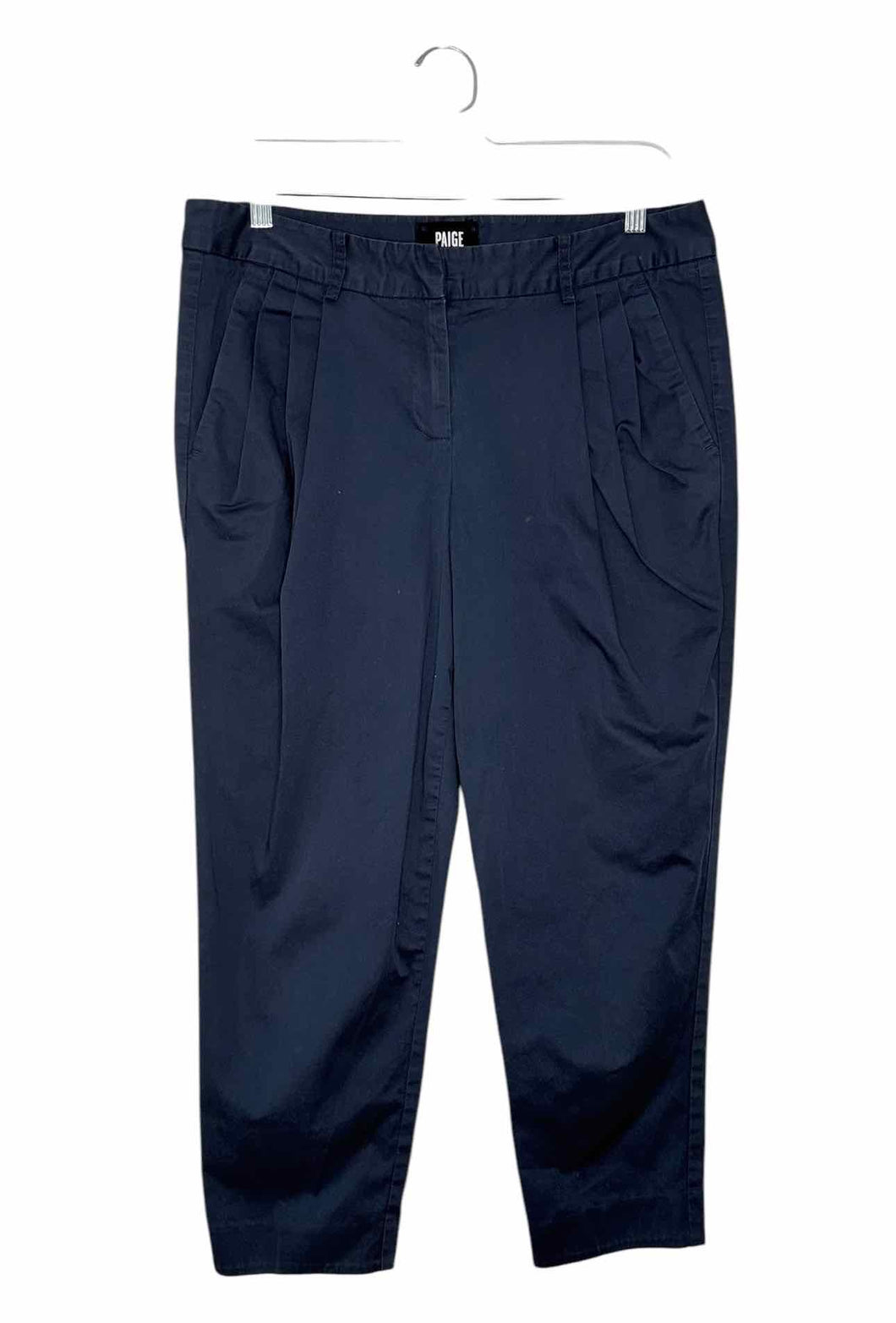 Paige Size 10 Navy Pre-Owned Pants- Ladies
