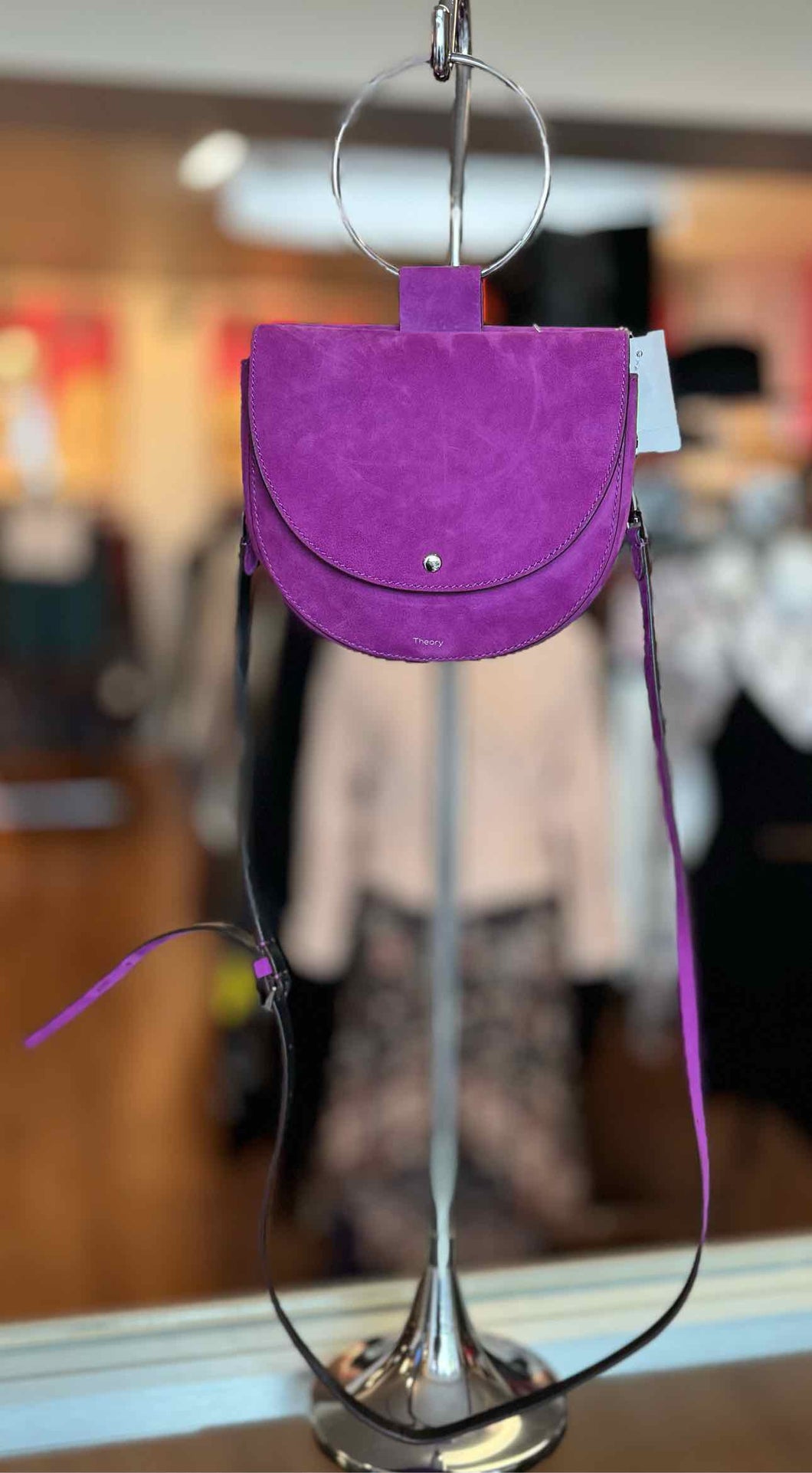 Theory Grape Pre-Owned Purse- Ladies