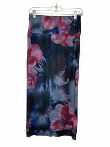 Free People Size X- Small Blue Print New w/ Tags Skirt- Ladies