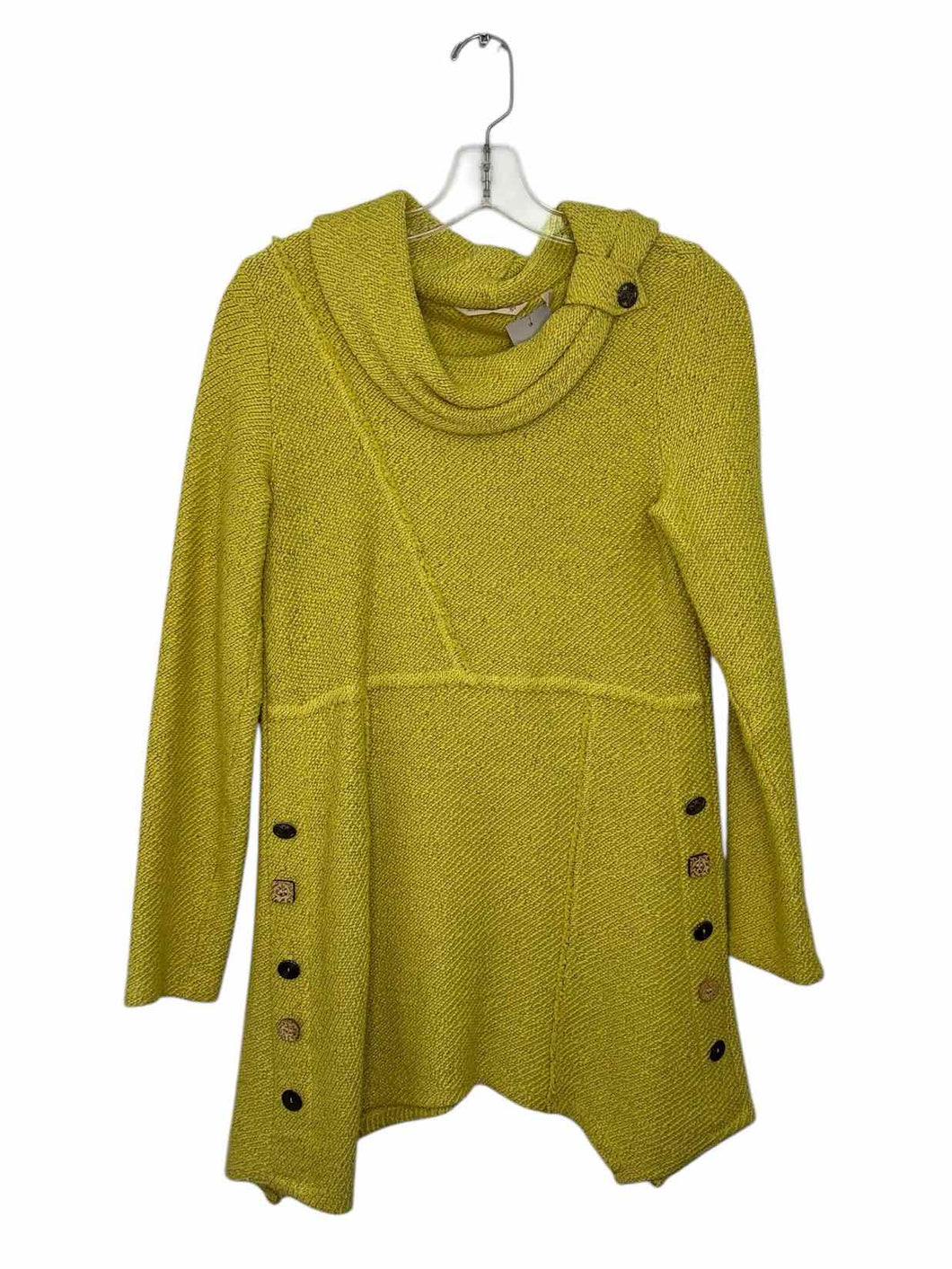 Soft Surroundings Size X- Small Chartreuse Pre-Owned Sweater- Ladies