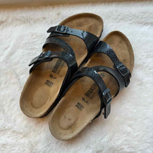 Load image into Gallery viewer, Birkenstock Size 38 Black Sandal Pre-Owned Shoes- Ladies
