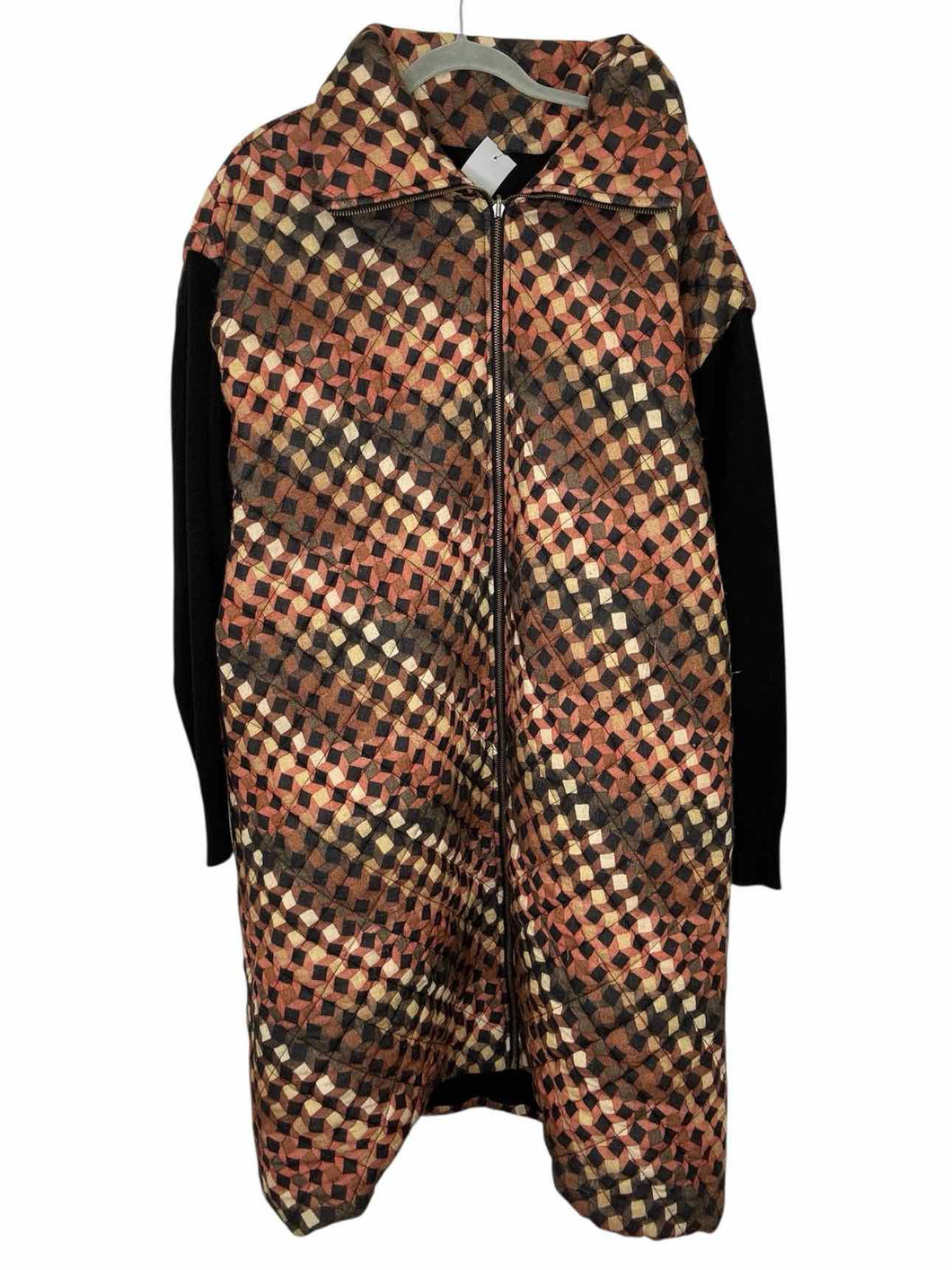 Bl^nk London Size Small Black Print Pre-Owned Jacket- Ladies