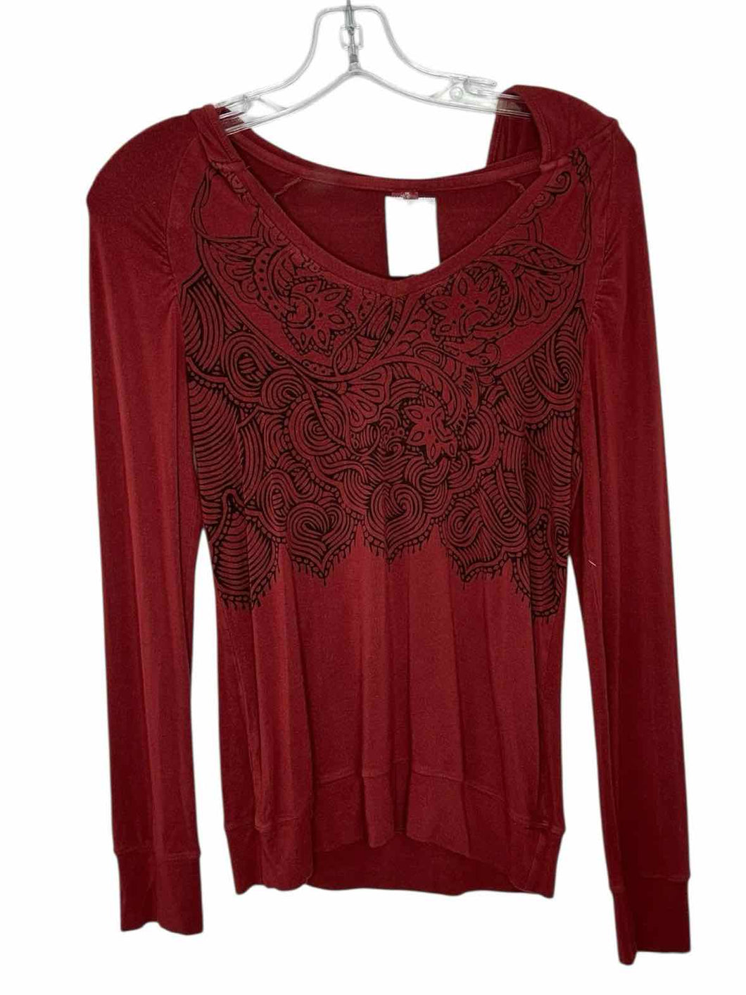 Prana Size Medium Brick Red Pre-Owned Pullover- Ladies