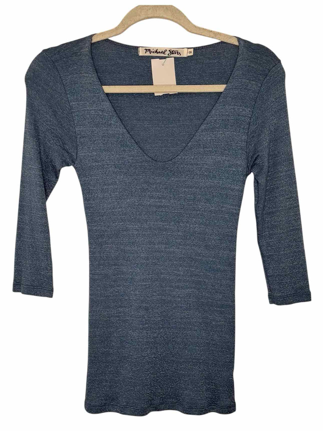 Michael Stars Size One Size Blue Pre-Owned Top- Ladies