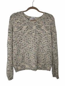 Size X-Large Grey Print Pre-Owned Sweater- Ladies