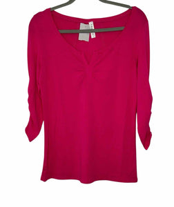 Soybu Size Medium Hot Pink Pre-Owned Top- Ladies