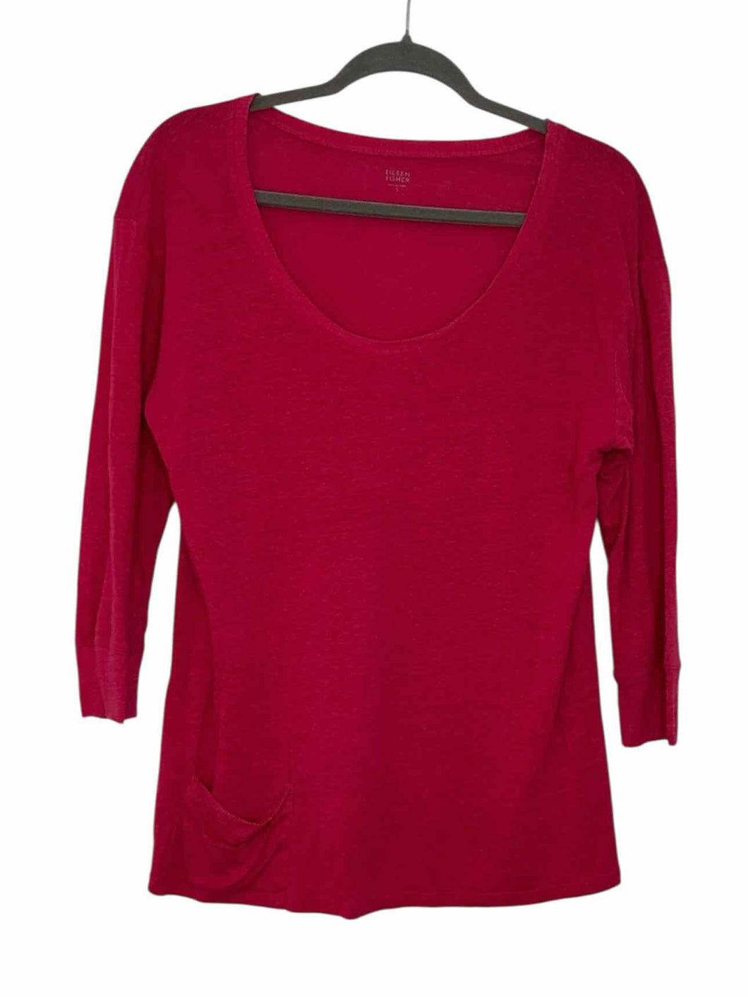 Eileen Fisher Size Small Raspberry Pre-Owned T-Shirt- Ladies