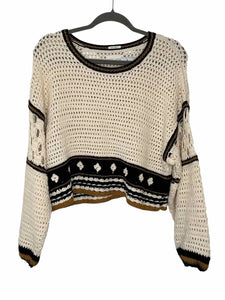 Mother Size X- Small Cream Pre-Owned Sweater- Ladies