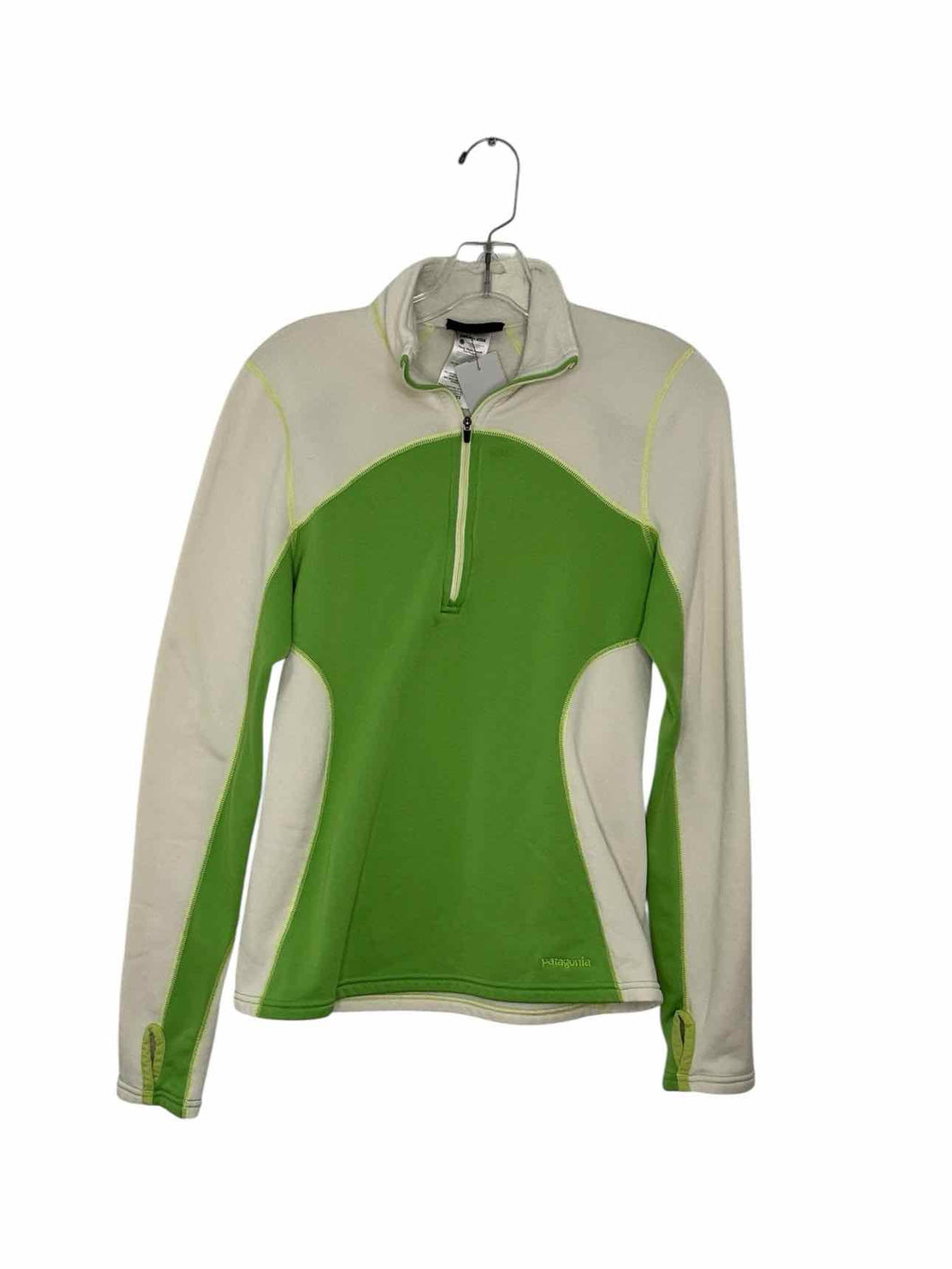 Patagonia Size X- Small Lime Green Pre-Owned Pullover- Ladies