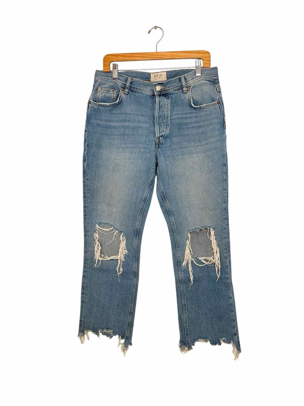 Free People Size 29 Blue Pre-Owned Jeans- Ladies